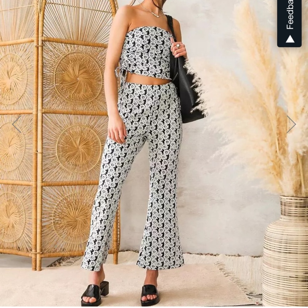 Willow & Root, Tube Top & Hippie Pant Flower Power Set!
